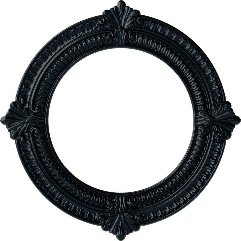 Ekena Millwork CM13BNNSF 13-1/8" x 8" x 5/8" Benson Ceiling Medallion, Night Shade - Image 1